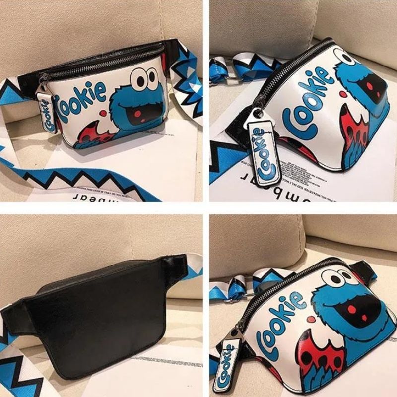 riñonera de piel para mujer diseño dibujos animados