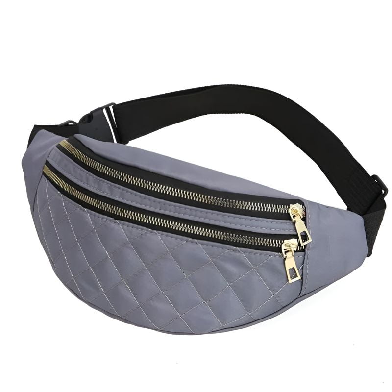 Riñonera gris para mujer para la noche de calidad