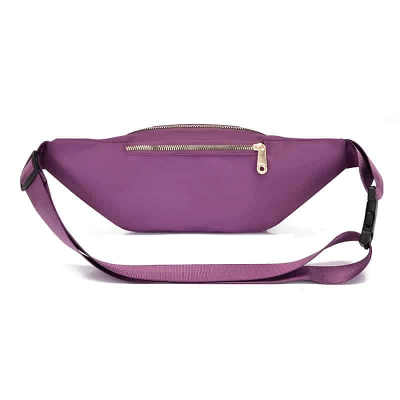 Riñonera de cinturón para mujer elegante en color violeta