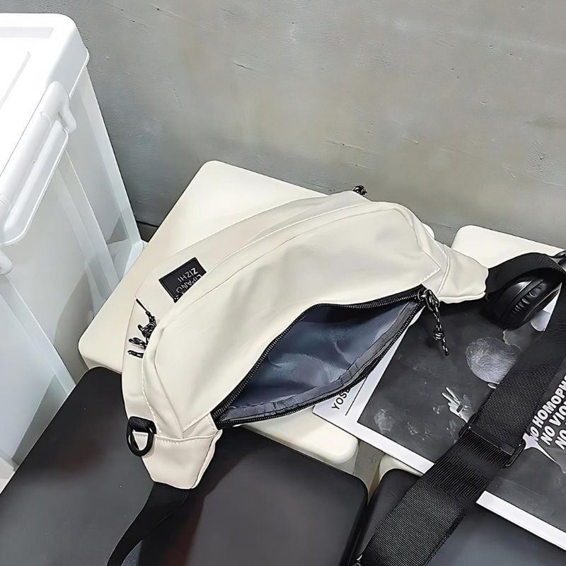 riñonera blanca resistente para hombre