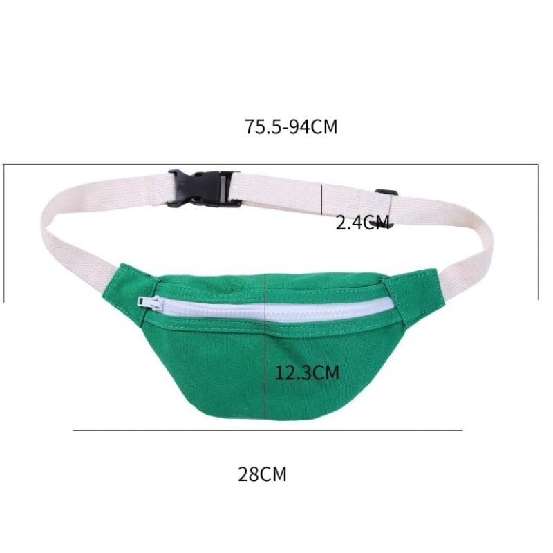 riñonera blanca y jade para hombre diseño