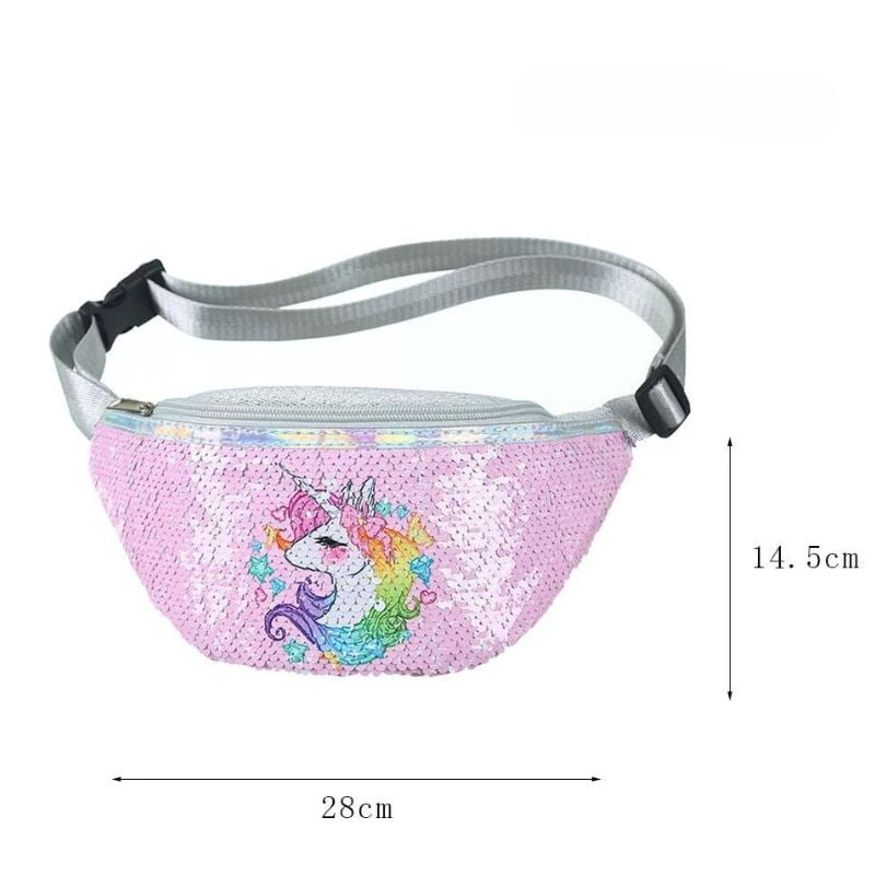 Riñonera de lentejuelas para niños diseño