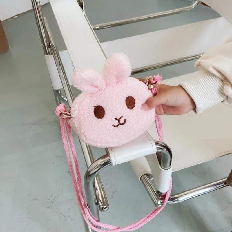 riñonera suave rosa para niña