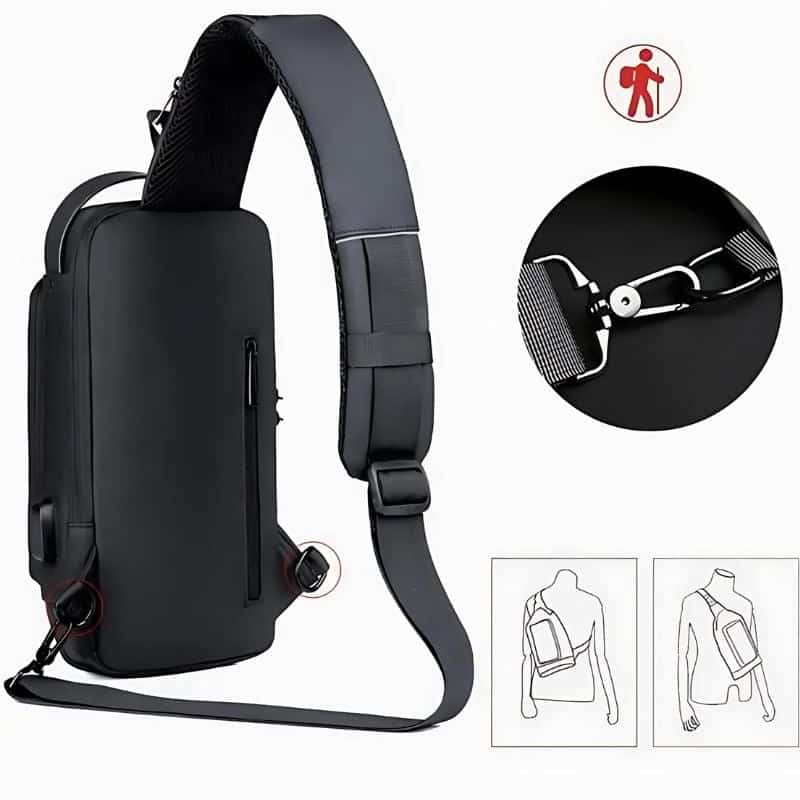 riñonera antirrobo para hombre diseño