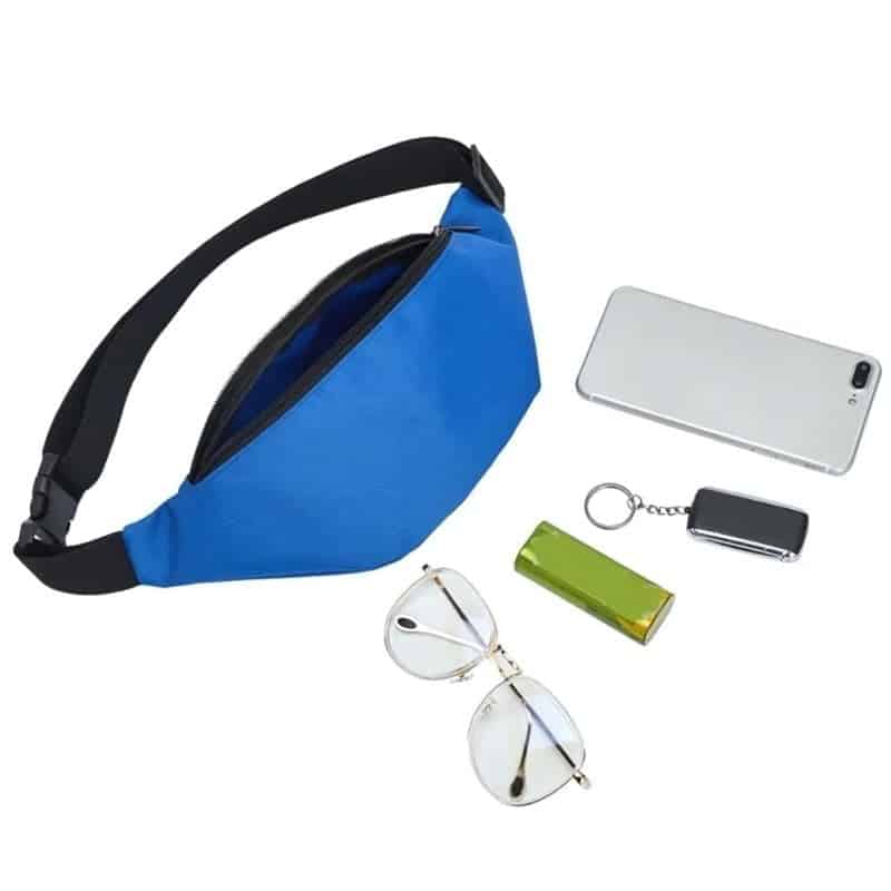 Riñonera azul para hombre práctica