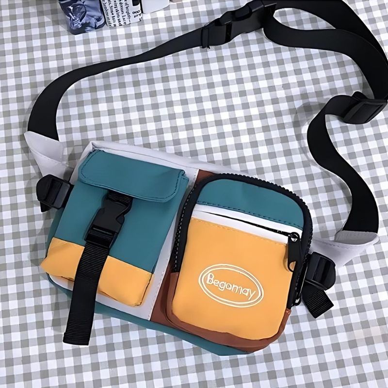 riñonera multicolor para hombre diseño