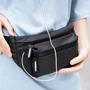 sac banne homme noir