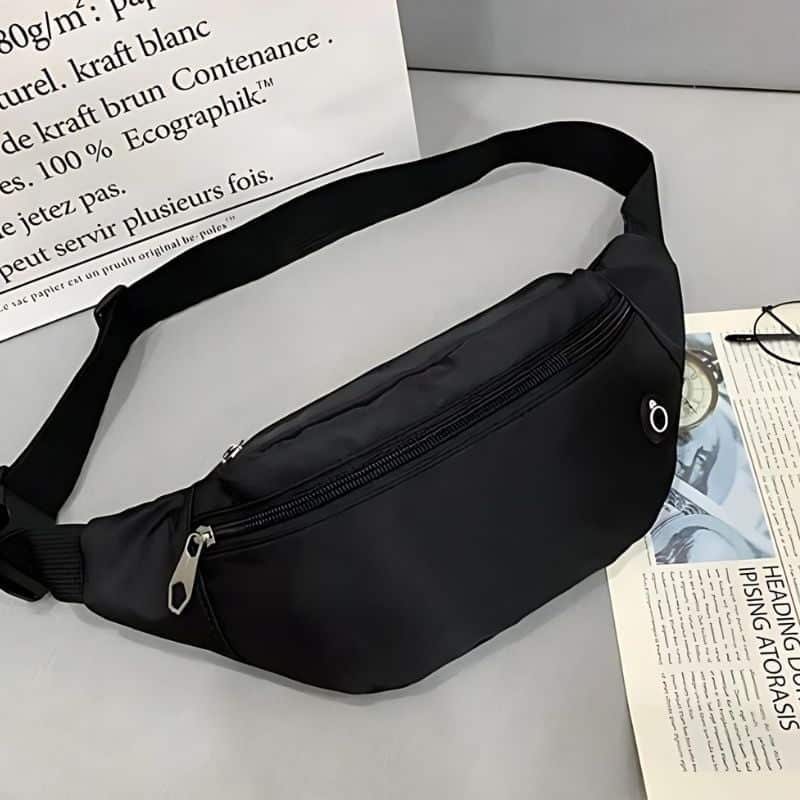 riñonera con paso de cinturón para hombre diseño