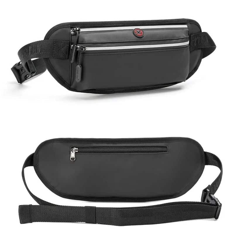 Riñonera para hombre con tres bolsillos de nailon diseño