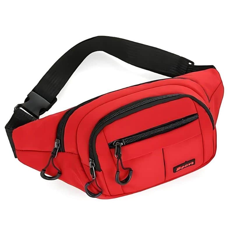 Riñonera roja para hombre
