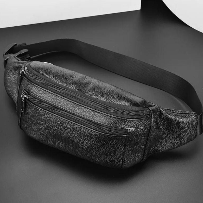 Riñoneras de piel moderna para hombre